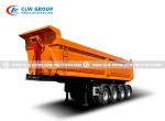 Buy cheap 4 Axle U Shape Side Lifting Rear Tipping Trailer Dump Semi Trailer 30CBM 40ton 50 Ton from wholesalers