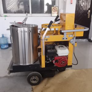 Thermoplastic Convex Line Pavement Striping Machine For Noise Line Marking