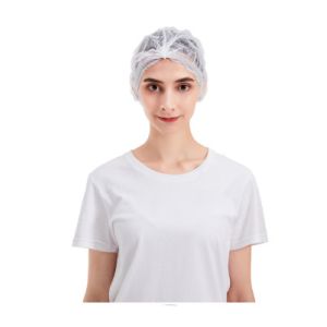 bound seams Disposable Head Cover , 36cm Disposable Mob Cap