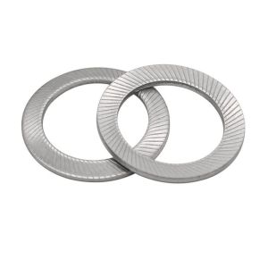 Buy cheap Stainless Steel Serrated Knurled Safety Self Locking Washer With Double Faced Printing M1.6 - M36 from wholesalers