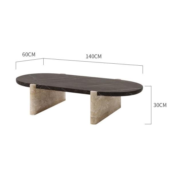 Quality Nordic Modern Hotel Furniture Natural Stone Coffee Table for sale