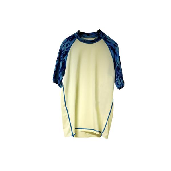 Buy cheap Snorkeling Mens Rash Guard Suit Short Sleeve Oem Silkscreen Printing Logo from wholesalers