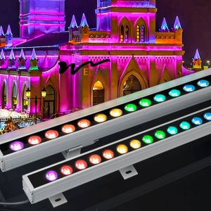 Dmx512 Architectural Wall Wash Lights Outdoor Working Light DC12V 36W RGB