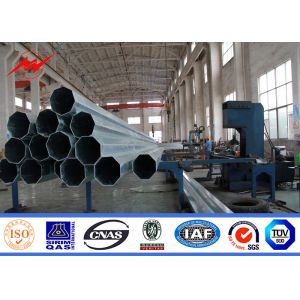 Bitumen Galvanized Steel Pole For Electrical Power Transmission Line