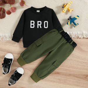 Buy cheap Children'S Letter Printing Pullover Sweater Two Piece Sets from wholesalers