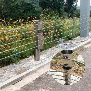 Buy cheap Road Wire Rope Barrier Fences Stainless Steel Cable Barrier With Flexible Guardrails from wholesalers