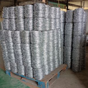Buy cheap 2.8mm~1.8mm Prison Barb Wire Fence Hot Dipped Galvanized Barbed Wire anti oxidation from wholesalers
