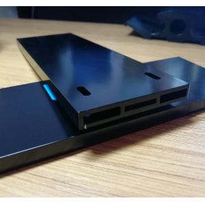 Buy cheap CNC Drilling Machined Extruded Aluminum Profile High Precision Black Anodized from wholesalers