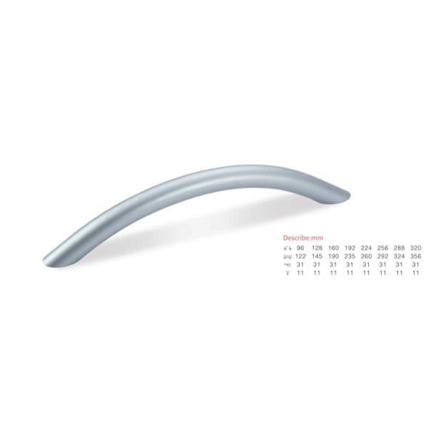 Buy cheap 160/320/960mm Extruded Aluminum Drawer Pulls Excellent Hand Touch Feeling from wholesalers