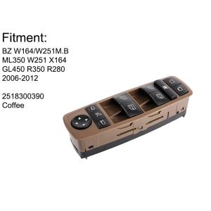 Buy cheap Front Left Mercedes Benz Power Window Switch 2518300390 Easily Install from wholesalers
