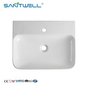 Buy cheap AB8522 Chinese Factory Ceramic Sanitary Ware Rectangular Bathroom Sink from wholesalers