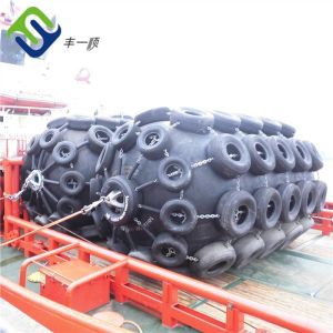 Buy cheap Florescence Marine Pneumatic Rubber Fender D3.3L6.5m For Ship Berthing from wholesalers