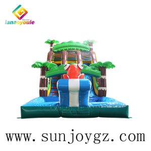 Buy cheap Environmentally Friendly Inflatable Jungle Water Park Slide For Recreation from wholesalers