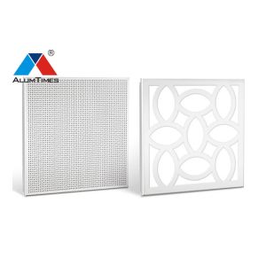 China Fireproof Dustproof Aluminium Perforated Ceiling Panel With Powder Coating on sale