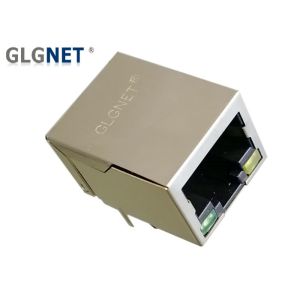 Side Enter Through Hole 100Base T Connector Rj45 With Integrated Magnetics