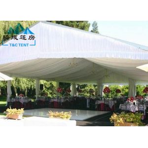 Buy cheap Custom Printed Romantic Wedding Tents High Peak Waterproof PVC Fabric from wholesalers