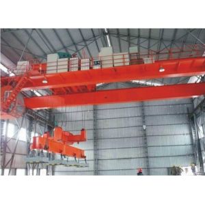 High Lifting Height Double Girder Overhead Crane With Electromagnetic Hanging