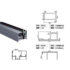 Buy cheap Rectangular Thermal Casement Window Profile 6063 6061 6060 Aluminum Alloy from wholesalers