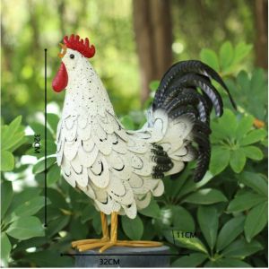 Buy cheap Europe Style Iron Chicken Model Garden Decoration from wholesalers