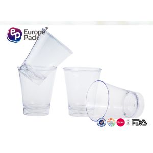 One Piece Plastic Champagne Glasses Dia 8.3cm 35g FDA LFBG Certificate