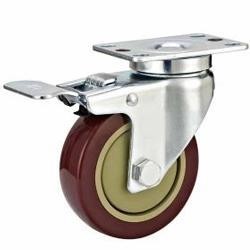 Buy cheap 04-Medium duty caster Swivel brake PVC caster wheel from wholesalers