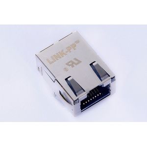 Buy cheap SMD / THT Magnetic RJ45 Jack 10/100BaseT 1X1 OG/Y With Tab Up 0875-1X1T-P2 from wholesalers