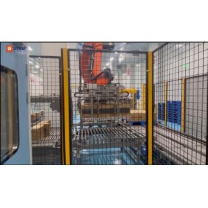 Buy cheap Pneumatic Robot Case Beverage Palletizer Machine Programmable Customized from wholesalers