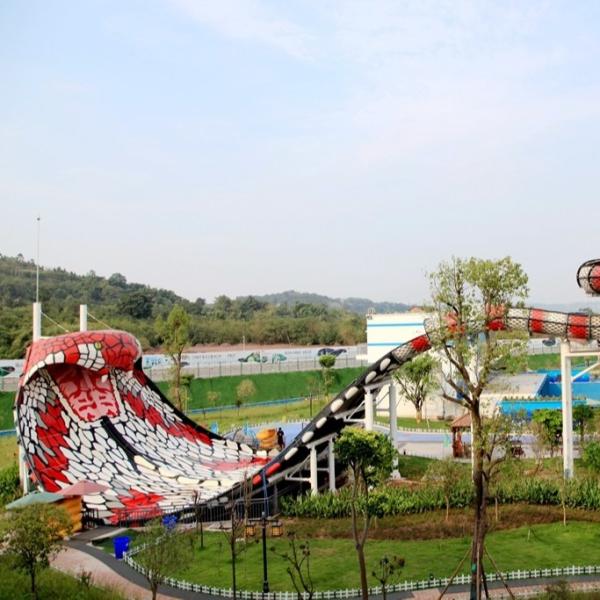 Buy cheap Custom Smooth Fiberglass King Cobra Water Slide / Water Park Playground from wholesalers