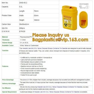 Buy cheap Disposal sharp container for store and dispose of medical waste,Cheap Disposable Plastic Medical Sharp Safe Container 1L from wholesalers