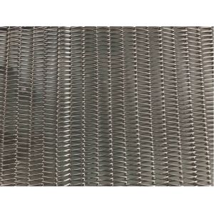 Flexible Cold Resistant Conveyor Belt Curved SS Mesh With Smooth Surface