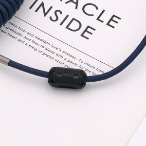 USB Type C Port Mechanical Keyboard Coiled Cable 4-pin GX12 Aviation Connector