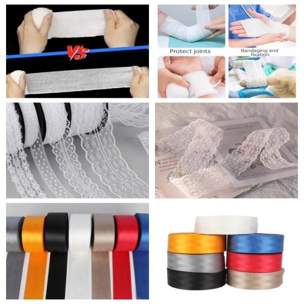 Weaving Machinery Medical Bandage Gauze Mesh Elastic Band Knitting Crochet Lace Machine