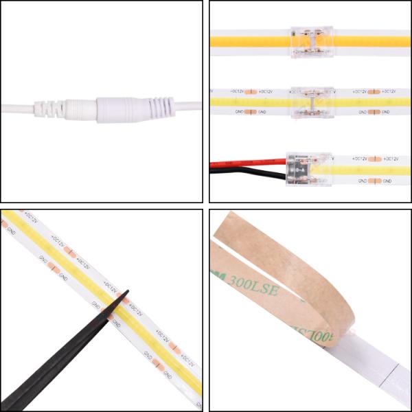 UL Flexible LED Strip Famous Chip 24V Ultra Thin Silicone 10mm PCB board IP20