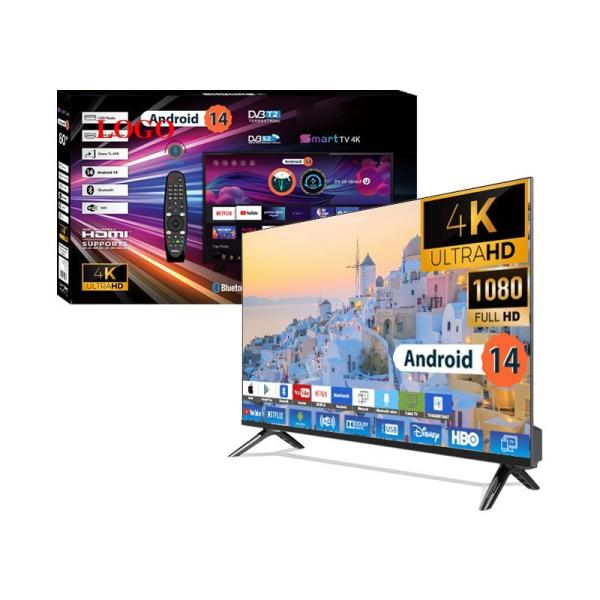 Quality Frameless Smart TV with 97% Screen-to-Body Ratio for Home & Hotel Use with Plastic Base for sale