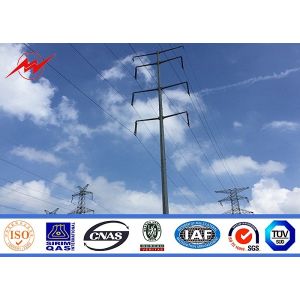 Buy cheap Transmission Line 110kv 132kv Towers And Lattice Masts Double Circuit Galvanized Power Poles from wholesalers