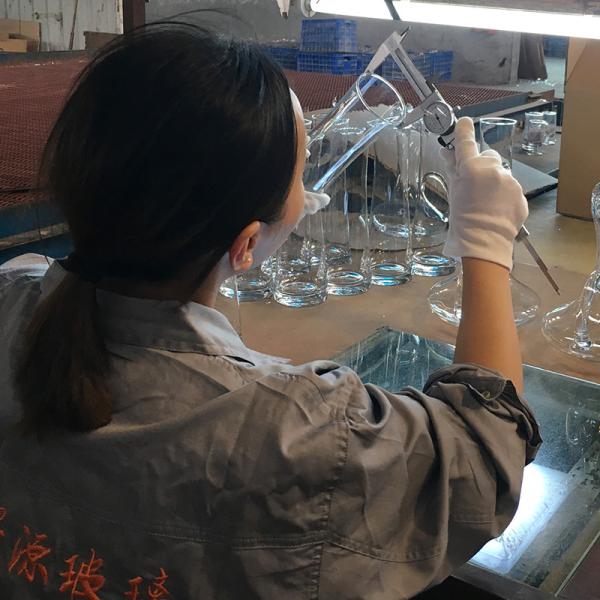 Machine Blown Iceberg Bottom Custom Whisky Glass 20oz