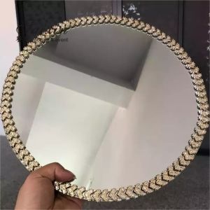 Buy cheap ZT-072  glass mirror charger plate for wedding table decoration from wholesalers
