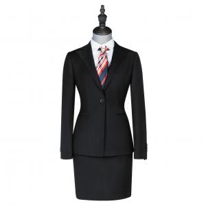 Buy cheap Womens Plus Size Business Suits V-neck Skirt and Blazer Set for Formal Office Wear product