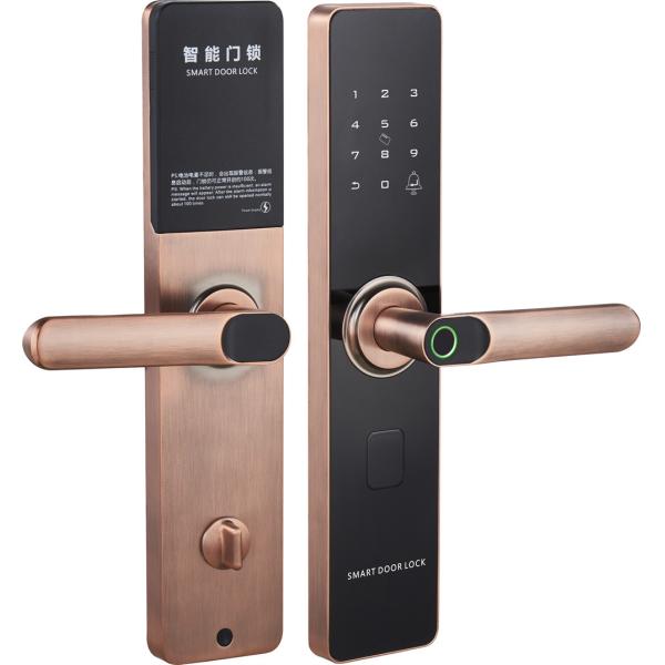 Buy cheap Glomarket Smart Door Lock Fingerprint Intelligent Zinc Alloy Lock with Smart Lock WiFi Tuya APP for Home from wholesalers