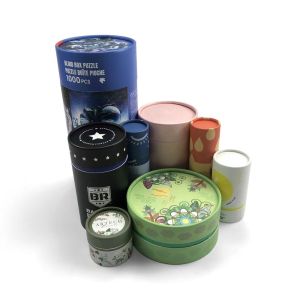 China Printed Paper Tube Food Packaging With Matt Lamination Customizable Design on sale