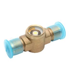 Buy cheap Copper Sight Glass Indicator with High-Transparency Glass Window and Color-Changing Moisture Indicator for Refrigeration Systems from wholesalers