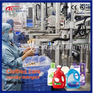 Buy cheap 8 Heads Detergent Filling Machine for Clothes Care Production 2000ml-5000ml from wholesalers