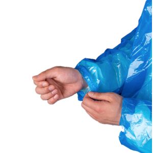 Buy cheap Waterproof Disposable Transparent PE Plastic Raincoat With Long Sleeves And Hood from wholesalers