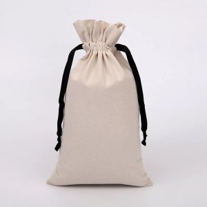 Buy cheap Slim Canvas Drawstring Bags Bulk , Small Custom Canvas Drawstring Bags from wholesalers