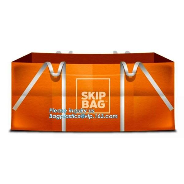 Buy cheap skip bulk bags pp material big bag jumbo bag for animal feed，Belts Tubular Jumbo Bag U-Type Jumbo Bag Mesh Bag High Load from wholesalers