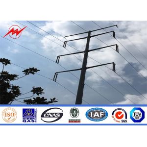 Buy cheap Electricity Utilities Q345 Shockproof Galvanized Steel Utility Poles 3mm Thickness from wholesalers