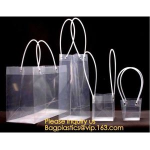 Buy cheap frosted gusset clear HDPE Plastic die cut soft loop handle shopping candy christmas gift bags,bag with customized logo from wholesalers