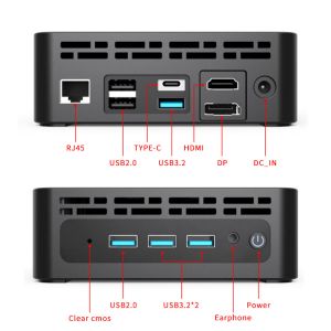 Buy cheap 2023 Newest I7 12Th Oem Mini Pc With 1*USBC 4*USB3.0 2*USB2.0 OEM Desktop MiniPC For Home Office Assembled PC Factory Price from wholesalers