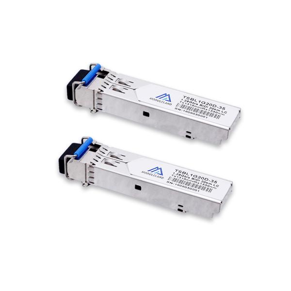 Quality 1310nm / 1490nm SFP 1.25 G 1310nm 20km 1000BASE-BX Single LC Connector for sale
