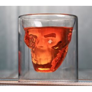 Buy cheap Skull Shaped Double Wall 2.5oz Old Fashioned Whiskey Tumbler product